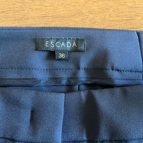 Escada Tusko Deep Sea Slim Tapered Pant Navy - Picture 7 of 9